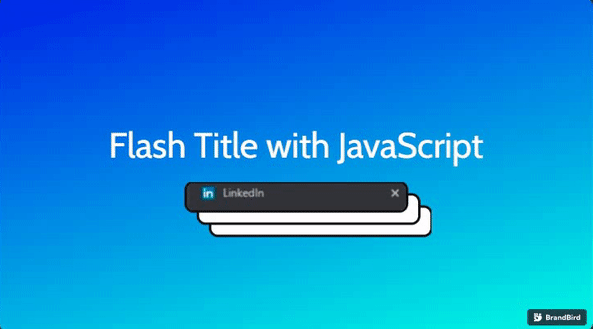 How to build a Flash Title Notification with JavaScript